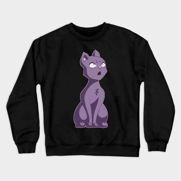 Meowing cat Crewneck Sweatshirt by Aleina928